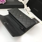 Chanel Long Wallet Black & Silver-tone Metal A80286 Size 19 cm - 4