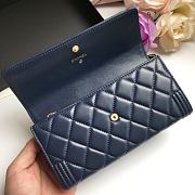 Chanel Long Wallet Navy Smooth Leather A80286 Size 19 cm - 6