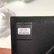 Chanel Boy Black Grain Leather & Gold-tone Metal Wallet A80734 Size 11.5 cm - 5