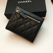 Chanel Small Black Flap Wallet A82288 Size 10.5 x 11.5 x 3 cm - 3