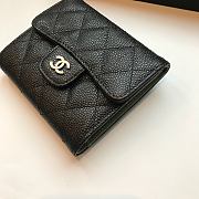 Chanel Small Black Flap Wallet A82288 Size 10.5 x 11.5 x 3 cm - 4
