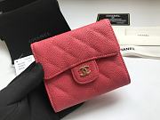 Chanel Small Pink Flap Wallet A82288 Size 10.5 x 11.5 x 3 cm - 4