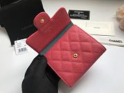 Chanel Small Pink Flap Wallet A82288 Size 10.5 x 11.5 x 3 cm - 3