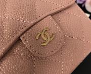 Chanel Small Light Pink Flap Wallet A82288 Size 10.5 x 11.5 x 3 cm - 5