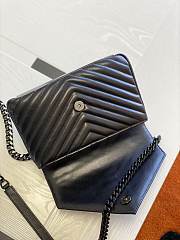 YSL Monogram College Medium Black Metal 600279 Size 24 cm - 5