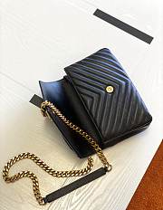 YSL Monogram College Medium Gold-tone Metal 600279 Size 24 cm - 2