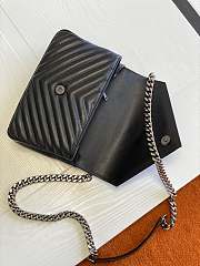 YSL Monogram College Medium Silver-tone Metal 600279 Size 24 cm - 5