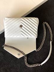 YSL Monogram College Medium in White 600279 Size 24 cm - 3