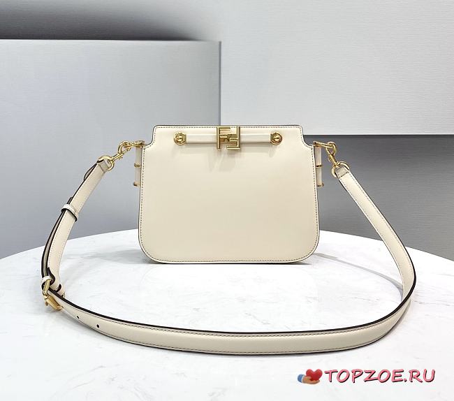 Fendi Touch Leather Bag White 8BT349 26.5 x 10 x 19 cm - 1