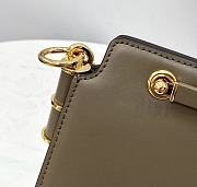 Fendi Touch Leather Bag Grey 8BT349 26.5 x 10 x 19 cm - 4