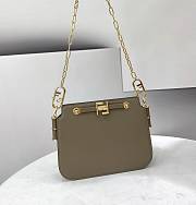 Fendi Touch Leather Bag Grey 8BT349 26.5 x 10 x 19 cm - 2