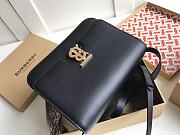 Burberry Medium Leather TB Bag Black Size 25.5 x 6.5 x 18.5 cm - 2