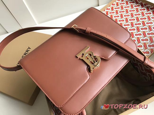 Burberry Medium Leather TB Bag Brown Size 25.5 x 6.5 x 18.5 cm - 1
