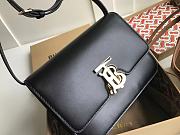 Burberry Small Leather TB Bag Black Size 21 x 16 x 6 cm - 2