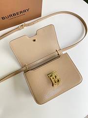 Burberry Small Leather TB Bag Light Beige Size 21 x 16 x 6 cm - 3