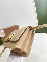 Burberry Small Leather TB Bag Light Beige Size 21 x 16 x 6 cm - 4