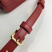 Burberry Small Leather TB Bag Wine Size 21 x 16 x 6 cm - 5