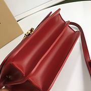 Burberry Small Leather TB Bag Wine Size 21 x 16 x 6 cm - 4