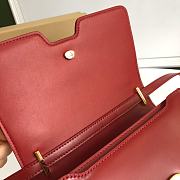 Burberry Small Leather TB Bag Wine Size 21 x 16 x 6 cm - 2