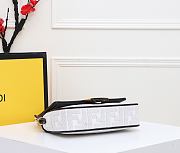 Fendi Baguette White 8BR600 Size 26 x 13 x 6 cm - 6