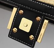 Fendi Baguette White 8BR600 Size 26 x 13 x 6 cm - 5
