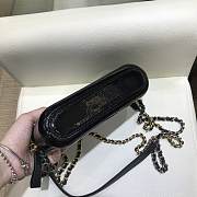 Chanel Gabrielle Clutch Black In Grain Leather 18CM - 4