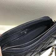 Chanel Gabrielle Clutch Black In Grain Leather 18CM - 5