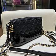 Chanel Gabrielle Clutch Black In Grain Leather 18CM - 3