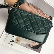 Chanel Gabrielle Clutch Dark Green 18CM - 3