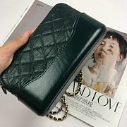 Chanel Gabrielle Clutch Dark Green 18CM - 4