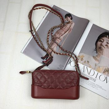 Chanel Gabrielle Clutch Red 18 cm
