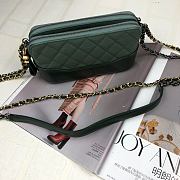 Chanel Gabrielle Clutch Dark Green/Milk Green 18CM - 5