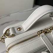 CHANEL VANITY BAG IN WHITE SIZE 21CM - 2