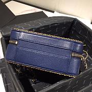Chanel Small Chain Around CC Filigree Vanity Bag Navy Blue Size18 cm - 6