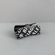 Balenciaga Hourglass Mini Top Handle Bag Logo Printed 6373721 Size 11.5 cm - 3