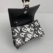 Balenciaga Hourglass Mini Top Handle Bag Logo Printed 6373721 Size 11.5 cm - 5