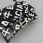Balenciaga Hourglass Mini Top Handle Bag Logo Printed 6373721 Size 11.5 cm - 6
