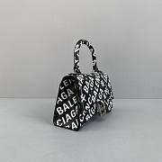 Balenciaga Hourglass XS Top Handle Bag Logo Printed 5928331 Size 19 Cm - 2