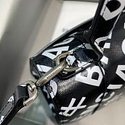 Balenciaga Hourglass Small Top Handle Bag Logo Printed 5935461 Size 23 Cm - 2