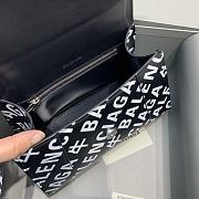 Balenciaga Hourglass Small Top Handle Bag Logo Printed 5935461 Size 23 Cm - 4