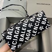 Balenciaga Hourglass Small Top Handle Bag Logo Printed 5935461 Size 23 Cm - 5