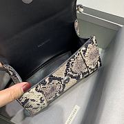 Balenciaga Hourglass XS Top Handle Bag Snake Pattern 5928331 Size 19 cm - 3