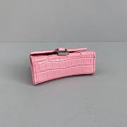 Balenciaga Hourglass Mini Top Handle Pink Crocodile 6373721 Size 11.5 cm - 3