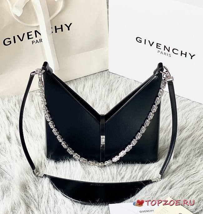 Givenchy Small Cut Out Bag With Chain Black Size 27 x 27 x 6 cm - 1