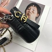 Chanel Gabrielle Clutch Full Black 18 cm - 3