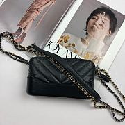 Chanel Gabrielle Clutch Full Black 18 cm - 6