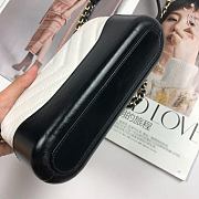 Chanel Gabrielle Clutch White/Black 18cm - 3