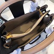 Prada Top Handle Tote Bag Black/Beige 1BG148 Size 33 × 24 × 14.5 cm - 6