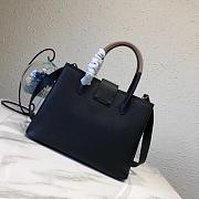 Prada Top Handle Tote Bag Black/Beige 1BG148 Size 33 × 24 × 14.5 cm - 5