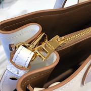 Prada Top Handle Tote Bag White/Brown 1BG148 Size 33 × 24 × 14.5 cm - 2